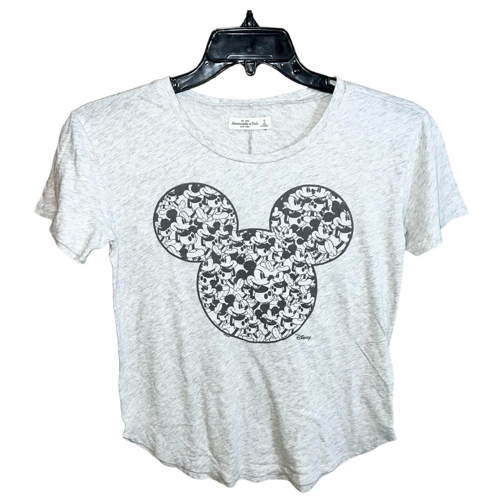 Abercrombie & Fitch Shirt Women’s Size S Heather Gray Disney Mickey Mouse